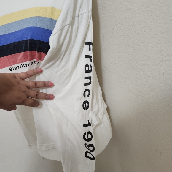 Brandy Melville Long Sleeve Biarritz France Tee - Picture 4 of 7